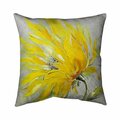 Begin Home Decor 26 x 26 in. Yellow Flower-Double Sided Print Indoor Pillow 5541-2626-FL70